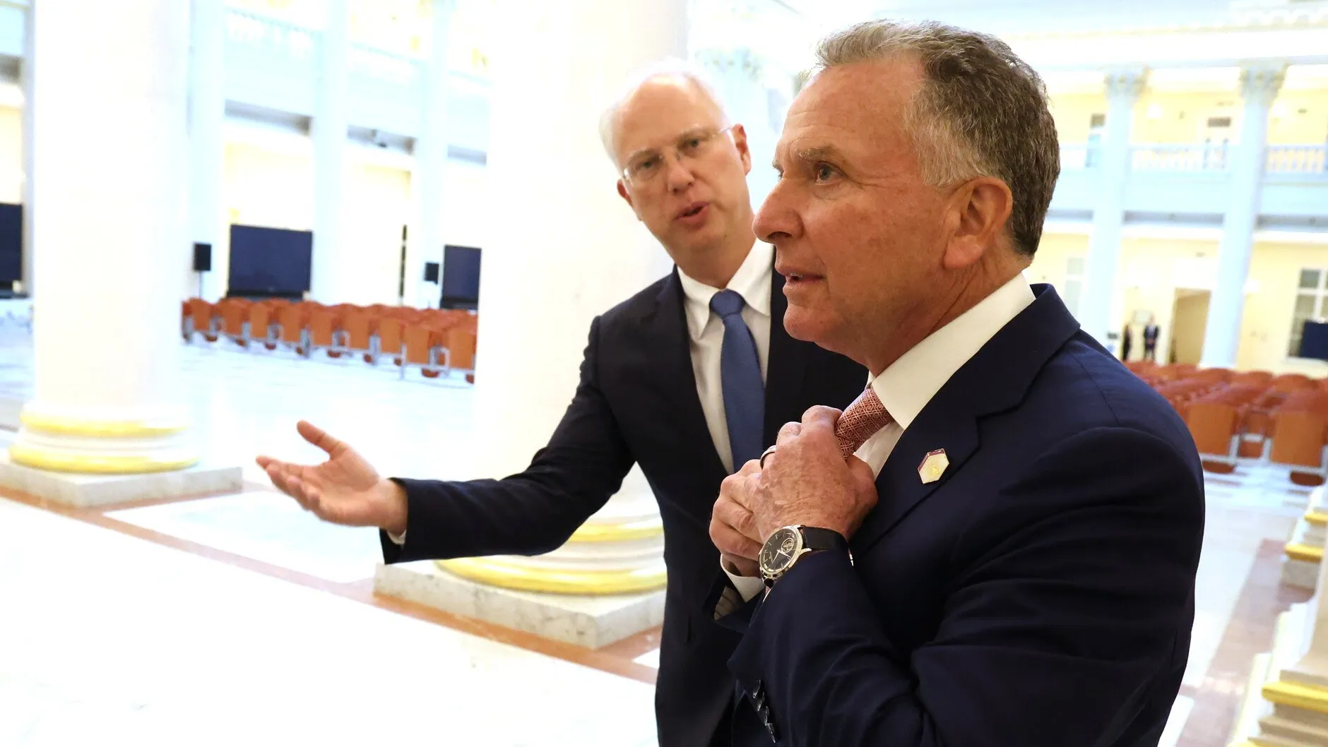Kirill Dmitriev (left) and US special envoy Steve Witkoff, 11 April 2025. Photo: kremlin.ru, CC BY 4.0